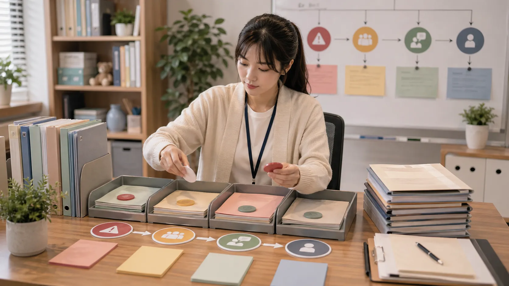 心理中心人手有限，学校普查后先把哪一层对象分出去