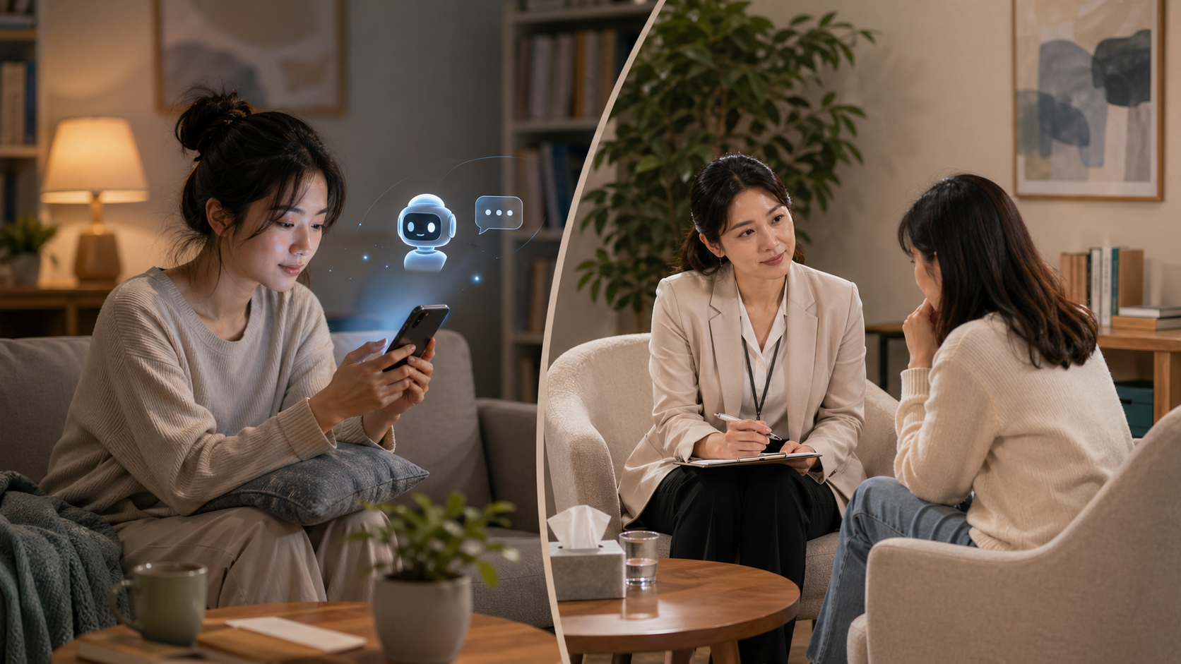 AI心理咨询靠谱吗？心理支持工具和专业服务边界要分清