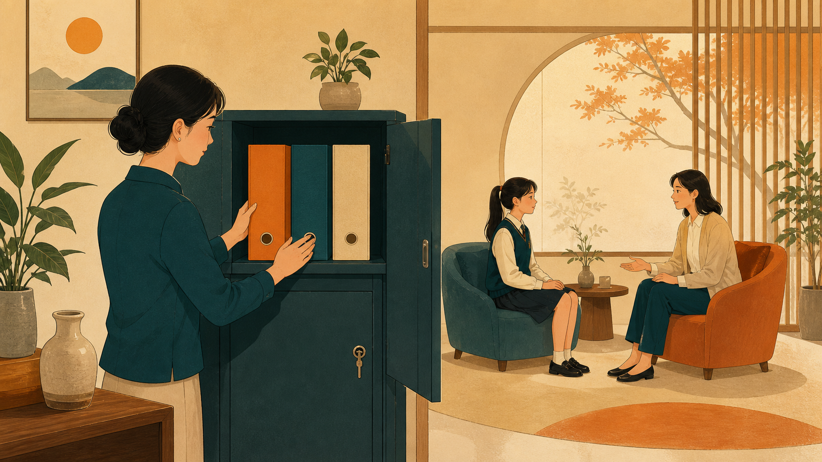 学校心理中心如何为厌学支持建立最小必要的记录字段