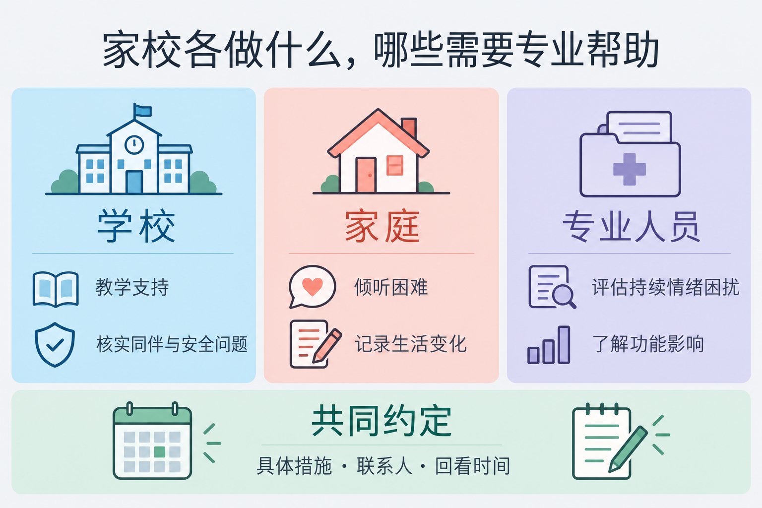 家校各做什么，哪些需要专业帮助