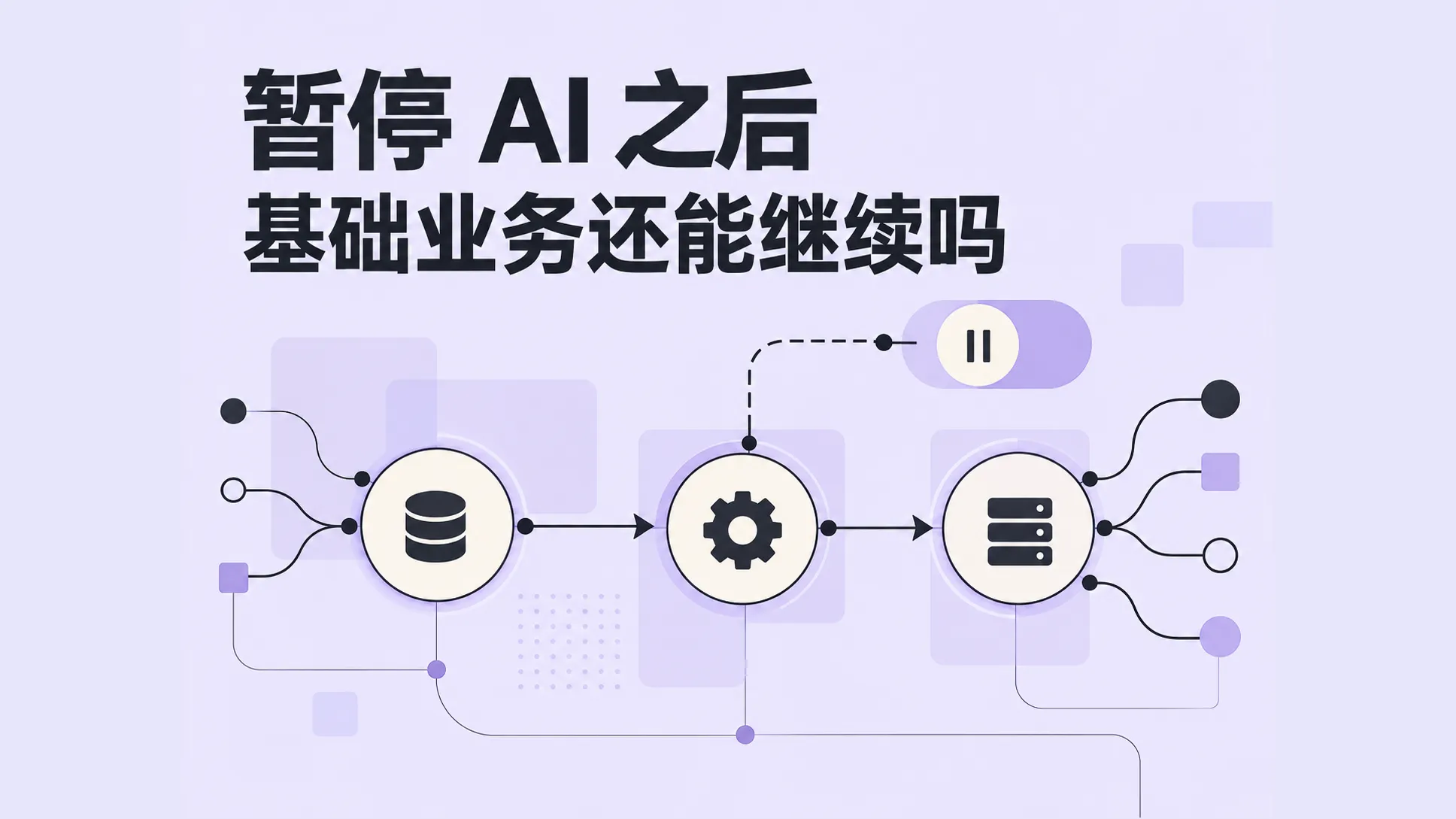 暂停 AI 后检查基础业务依赖关系的节点示意