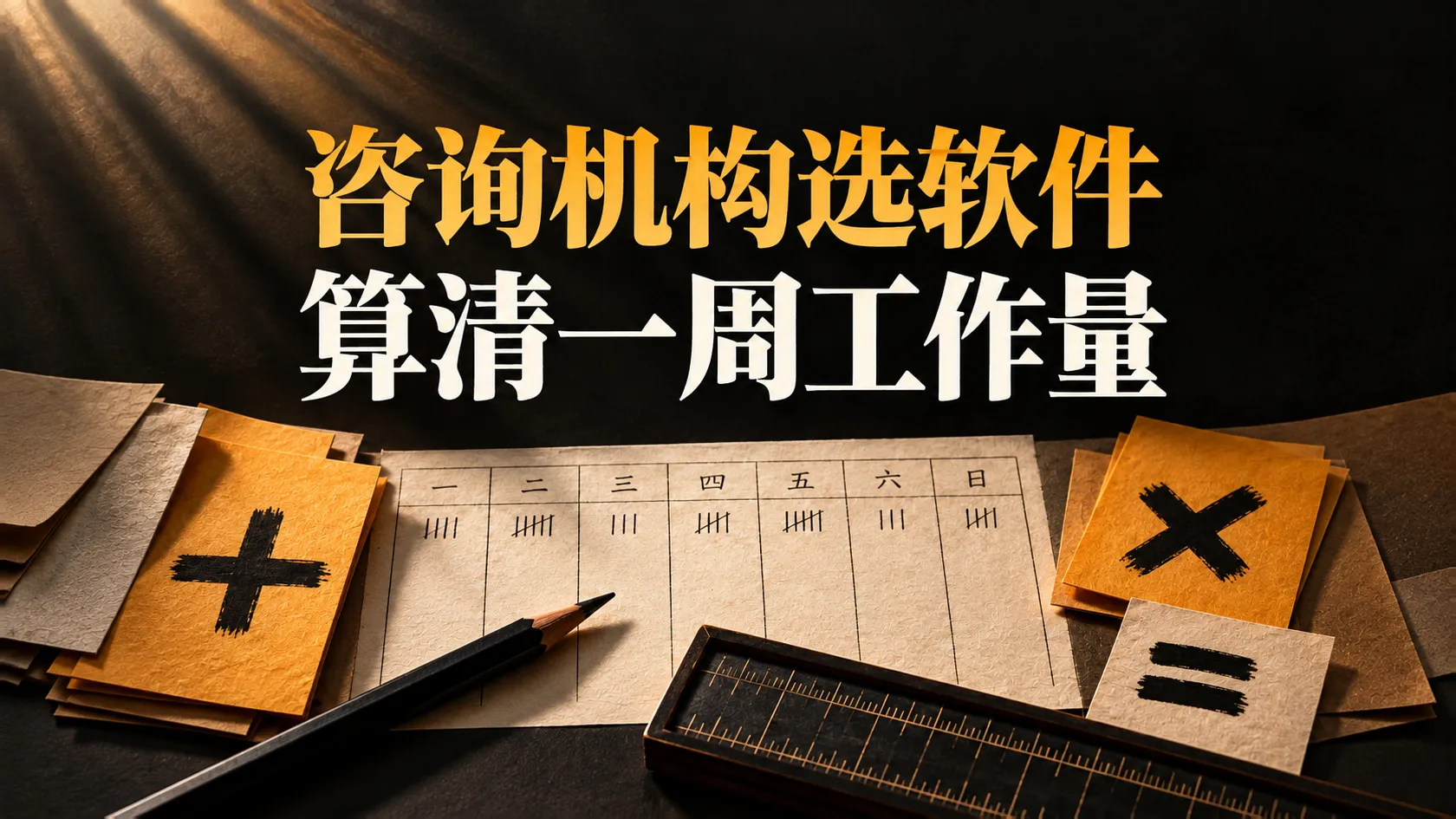 咨询机构怎样用一周真实工作量比较心理测评软件