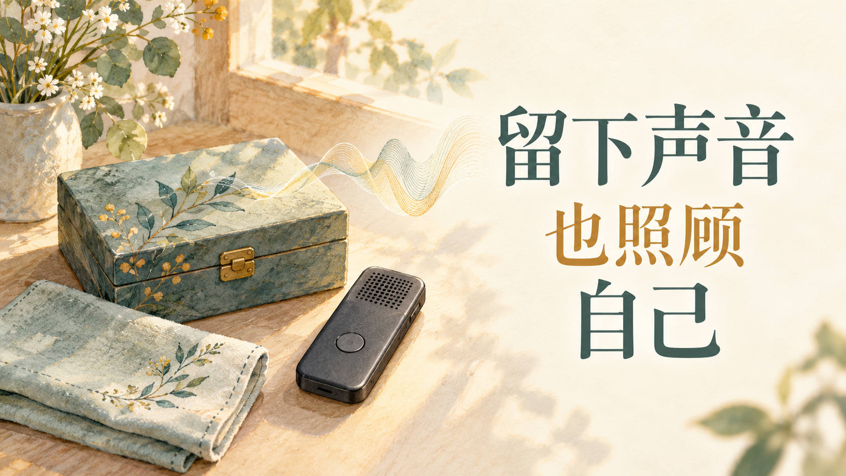 亲人去世后先保存声音，不必马上重听的回忆整理封面
