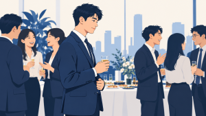 年轻男性在聚会中掩饰不开心的感受