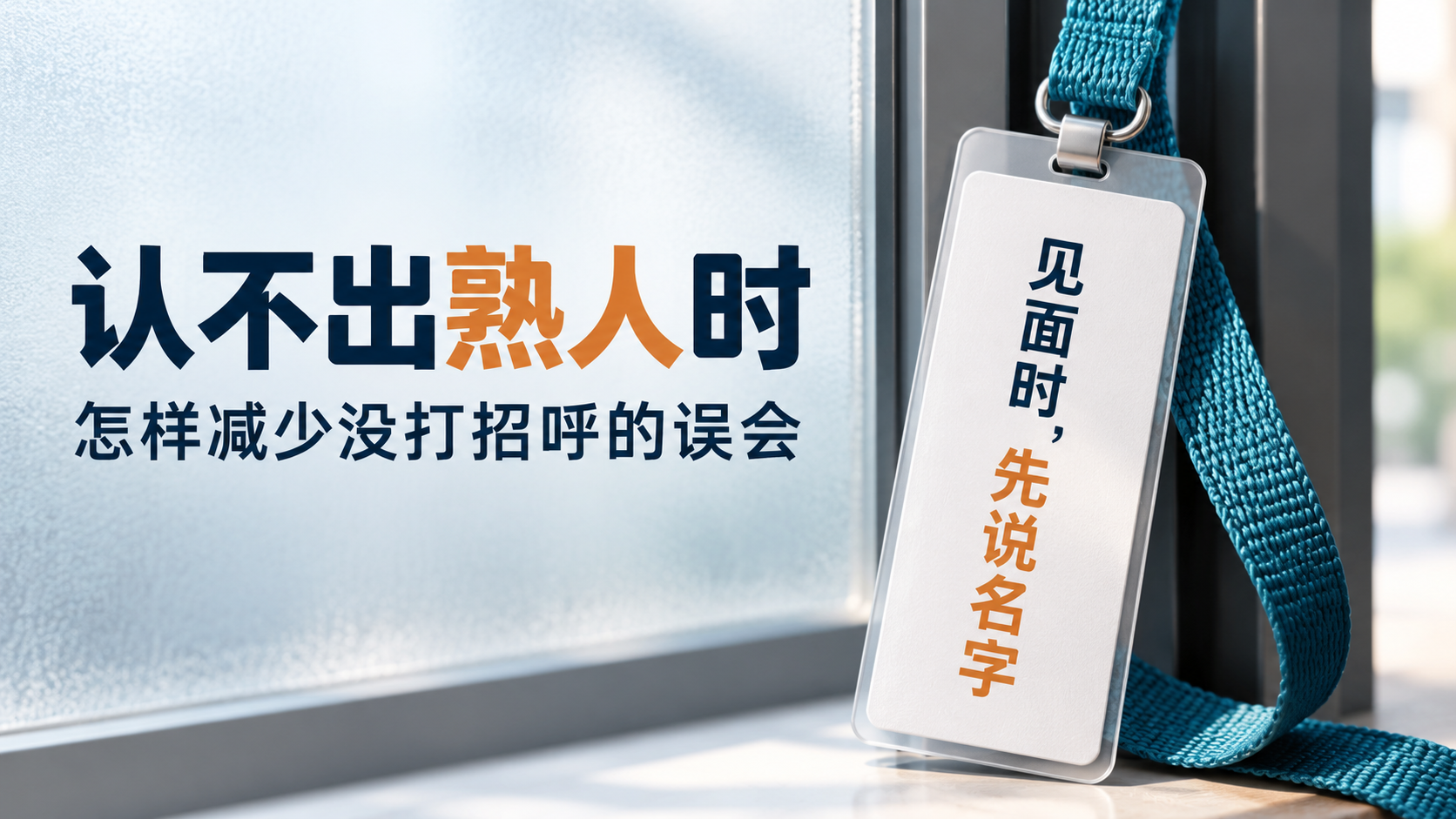 总认不出见过的人：怎样理解脸盲，减少没打招呼的误会