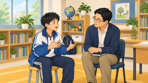 老师通过谈话了解学生的学习生活体验