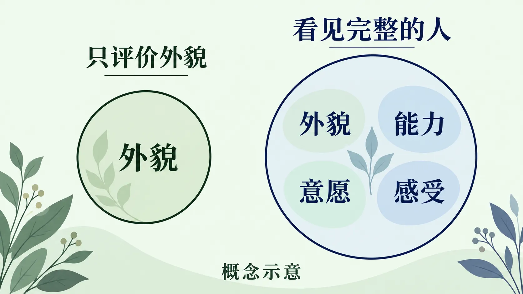 外貌评价与完整人格关注
