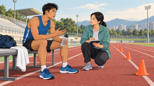 运动员训练间歇向心理工作人员描述体验