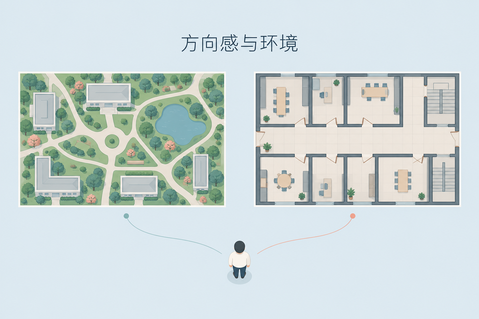 换了环境,方向感为什么也会变样