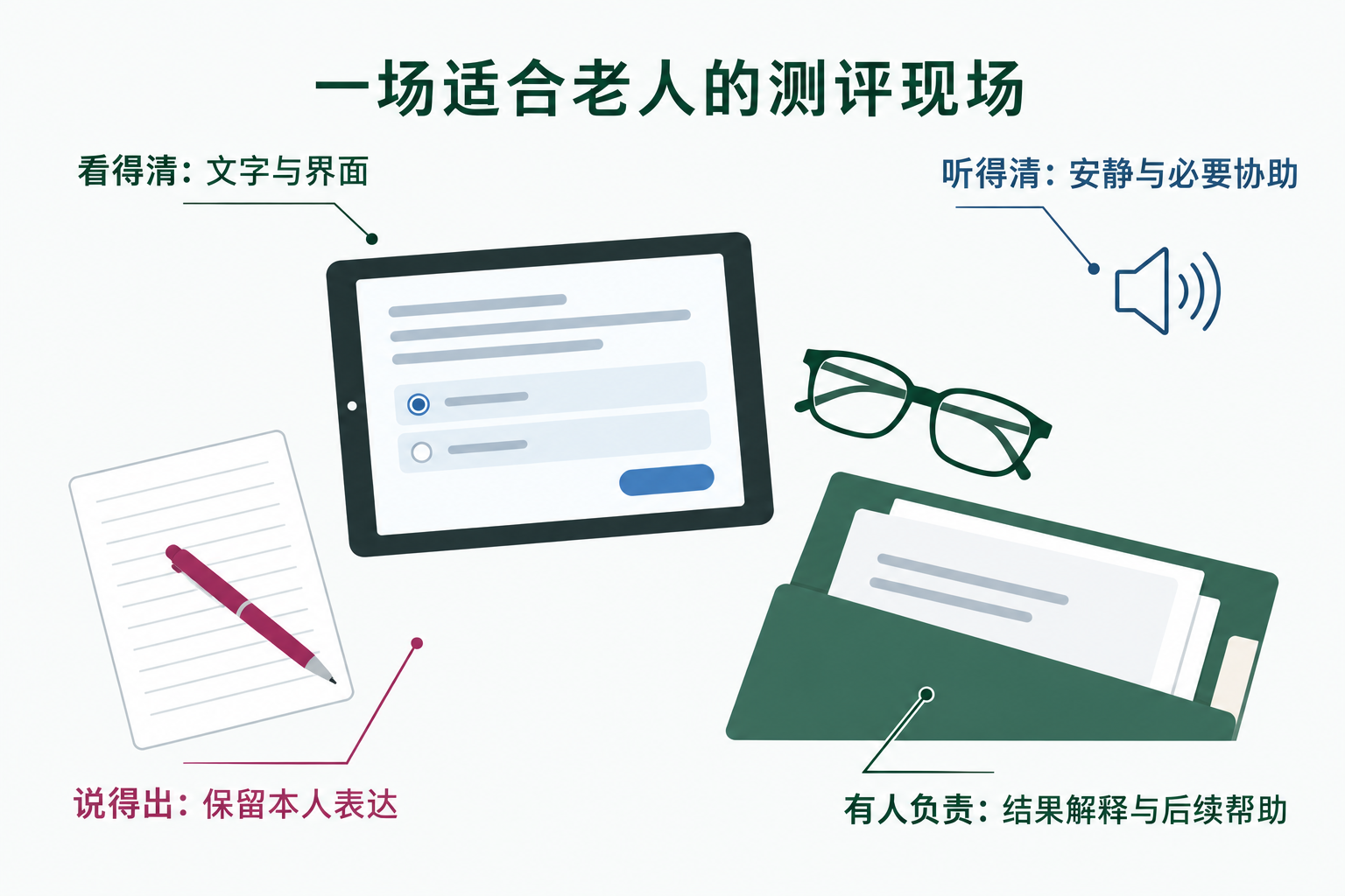 一场适合老人的测评现场