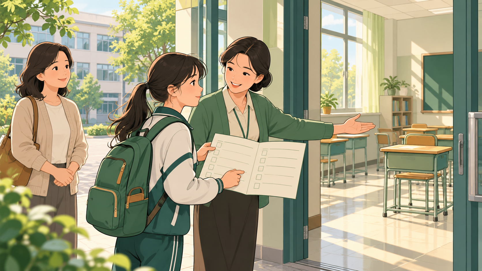 返校学生与老师共同讨论学校支持安排