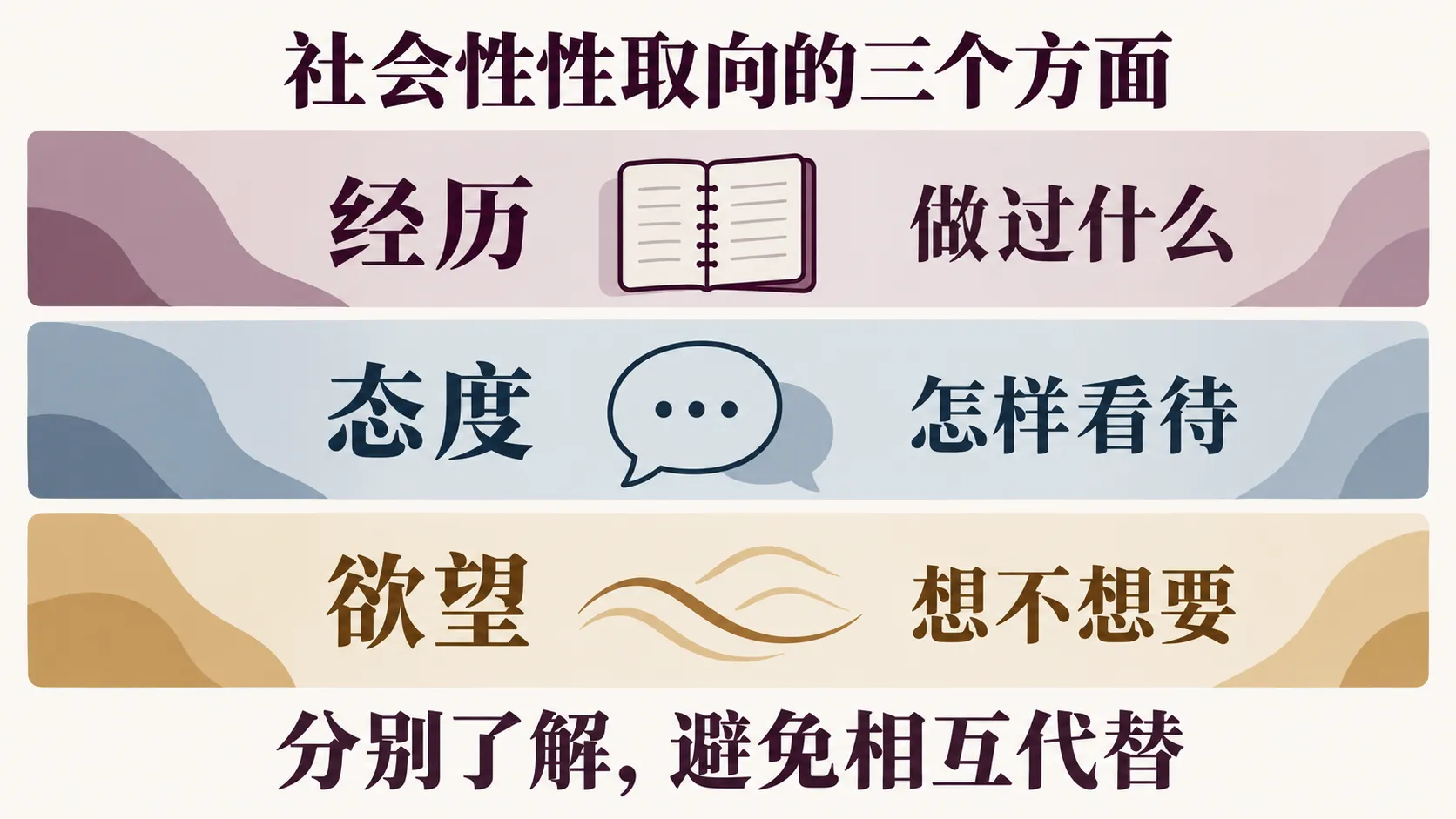 社会性性取向的三个测量方面