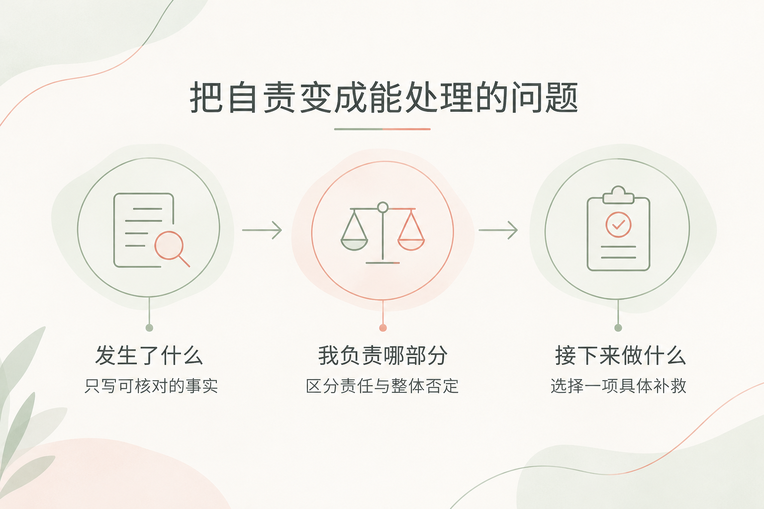 从“我做错了”到“我很糟糕”：怎样停止扩大自责图解
