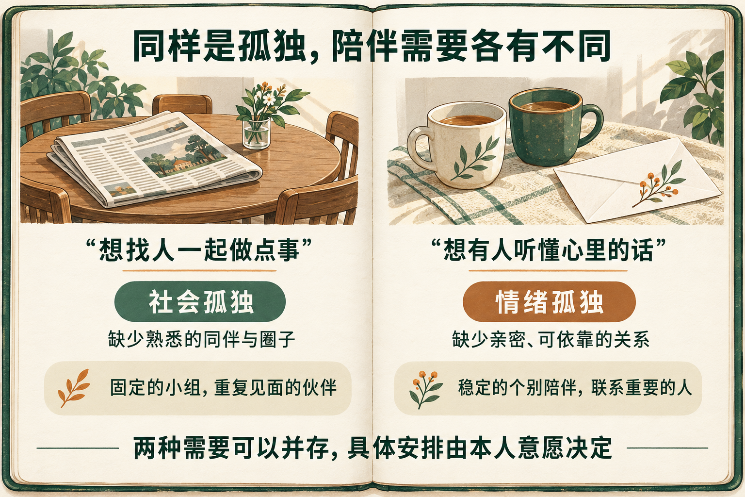 不同陪伴需要的支持方式