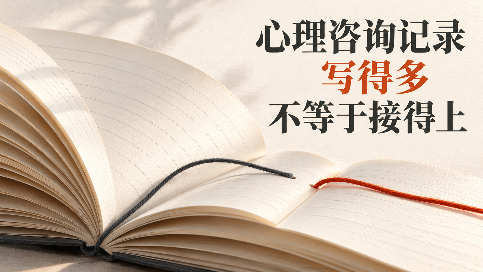 心理咨询记录写了很多,为什么下次还是接不上?