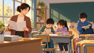 小学老师结合心理测评报告观察学生的课堂生活