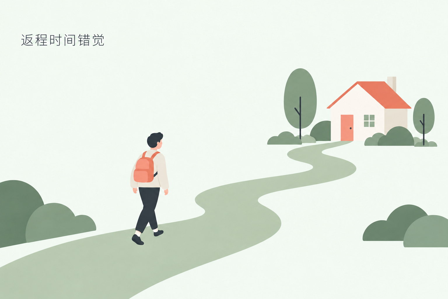 返程时间错觉里回去的路真的更快吗