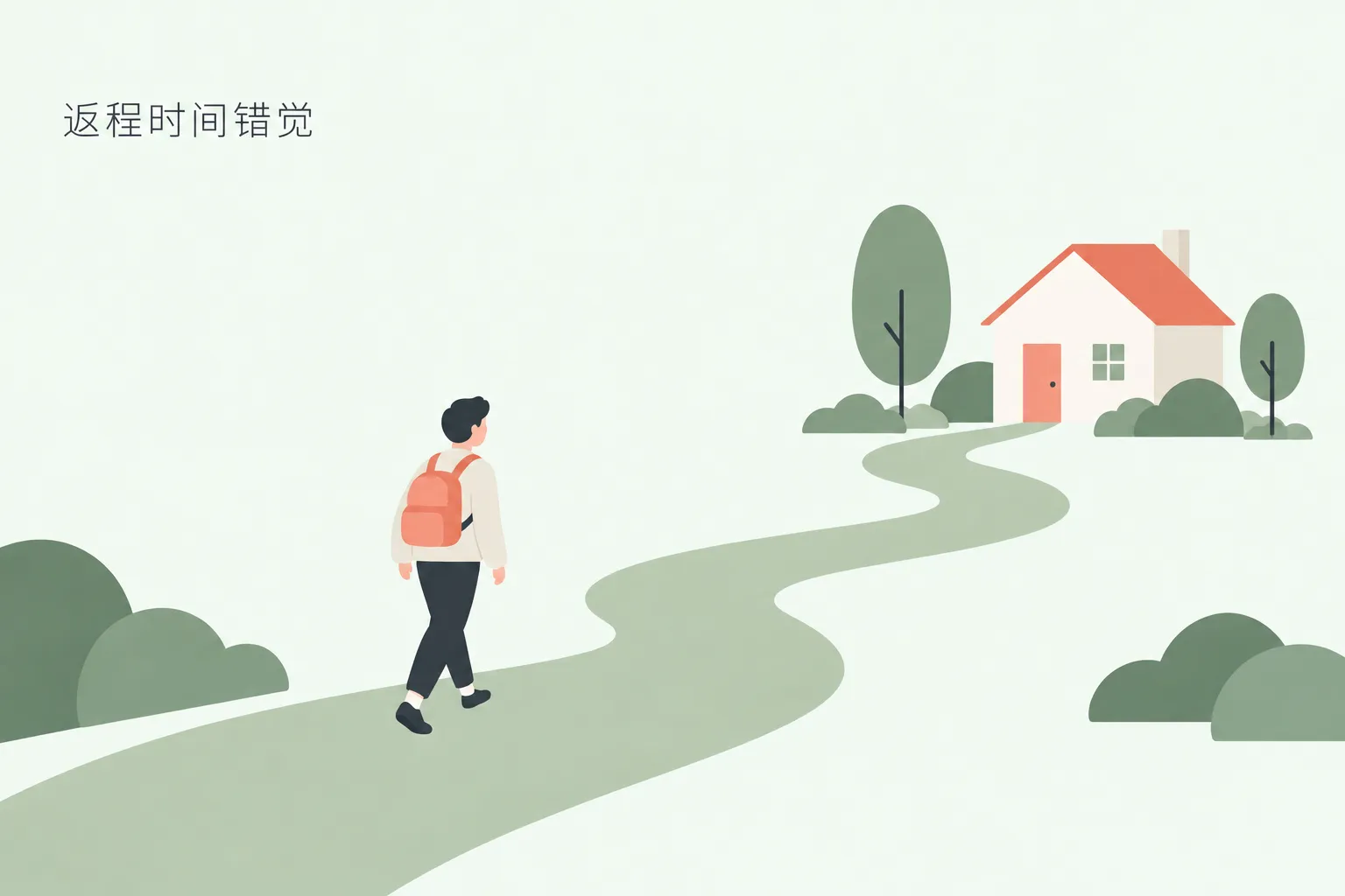 返程时间错觉里回去的路真的更快吗
